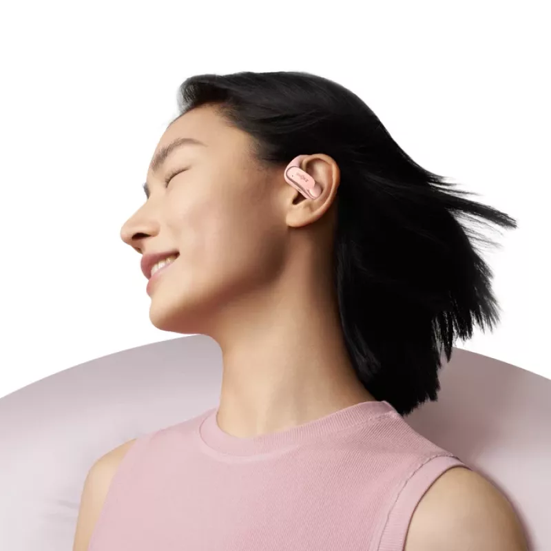 SHOKZ OpenFit Air kõrvaklapid juhtmevabad kõrvakonksuga Kõned / Muusika / Sport / Igapäevane Bluetooth Roosa