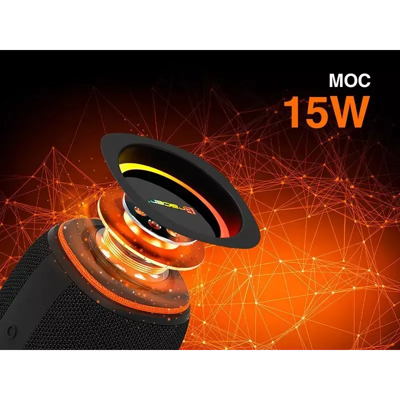 TRACER XtremeBeat TWS stereoportatiivkõlar – 15 W, IPX6, Bluetooth 5.3, 6 h, AUX/USB, mikrofon