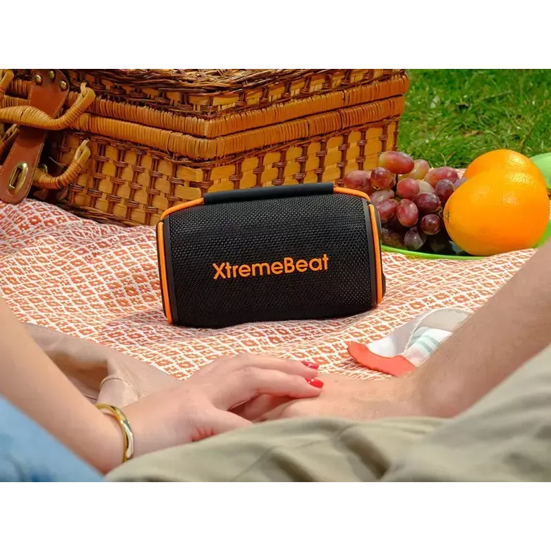 TRACER XtremeBeat TWS stereoportatiivkõlar – 15 W, IPX6, Bluetooth 5.3, 6 h, AUX/USB, mikrofon