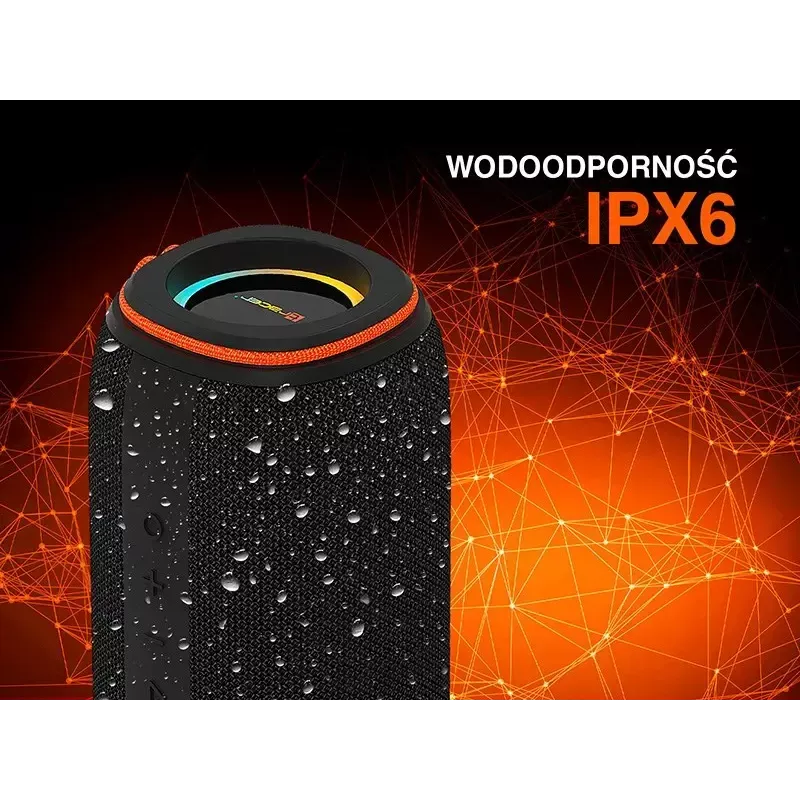 TRACER XtremeBeat TWS stereoportatiivkõlar – 15 W, IPX6, Bluetooth 5.3, 6 h, AUX/USB, mikrofon