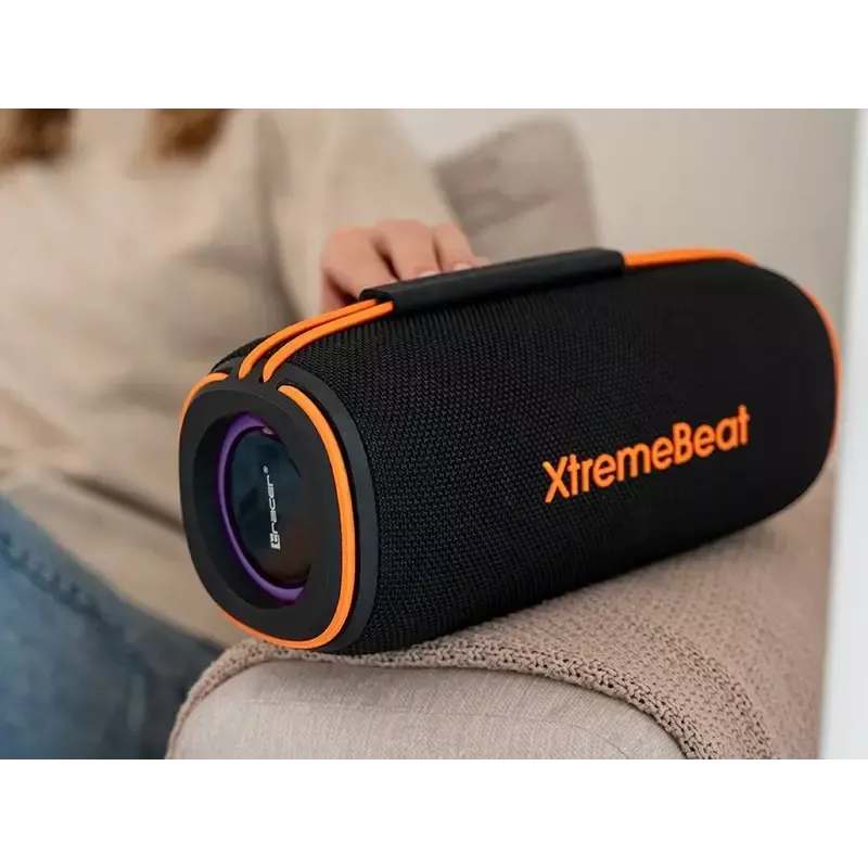 Stereo kaasaskantav kõlar TRACER XtraVox XL TWS BT RGB — 25W RMS, IPX6, Bluetooth 5.3, AUX, USB-A