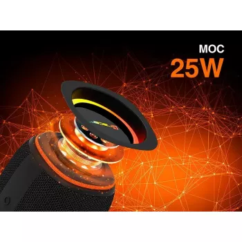 Stereo kaasaskantav kõlar TRACER XtraVox XL TWS BT RGB — 25W RMS, IPX6, Bluetooth 5.3, AUX, USB-A