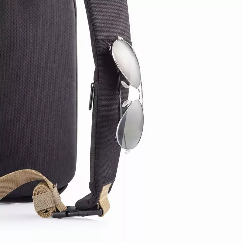 Vargusvastane seljakott XDDESIGN Bobby Sling — must, veekindel, RFID-taskud, tahvelarvutipesa, 4 L, 530 g