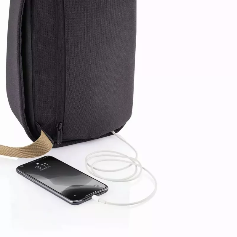 Vargusvastane seljakott XDDESIGN Bobby Sling — must, veekindel, RFID-taskud, tahvelarvutipesa, 4 L, 530 g