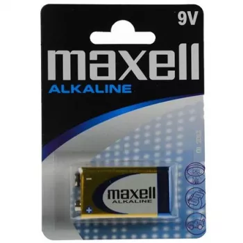 Ühekordne leelispatarei 9V MAXELL, 1,5 V, prismaatiline 9V, 1 tk, blisterpakend