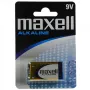 Ühekordne leelispatarei 9V MAXELL, 1,5 V, prismaatiline 9V, 1 tk, blisterpakend