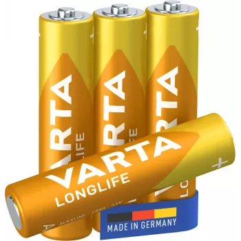 VARTA Battery Longlife Micro AAA LR03 1x4