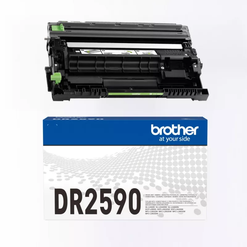 Trumliüksus Brother DR-2590 originaal must laserprinteritele, 15 000 lehekülje tootlikkus, 1 tk