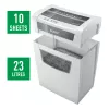 Leitz IQ Home Office paberipurustaja P4, ristlõikusega purustamine, 22 cm, 4 x 28 mm, 23 L, 225 lehte, 58 dB