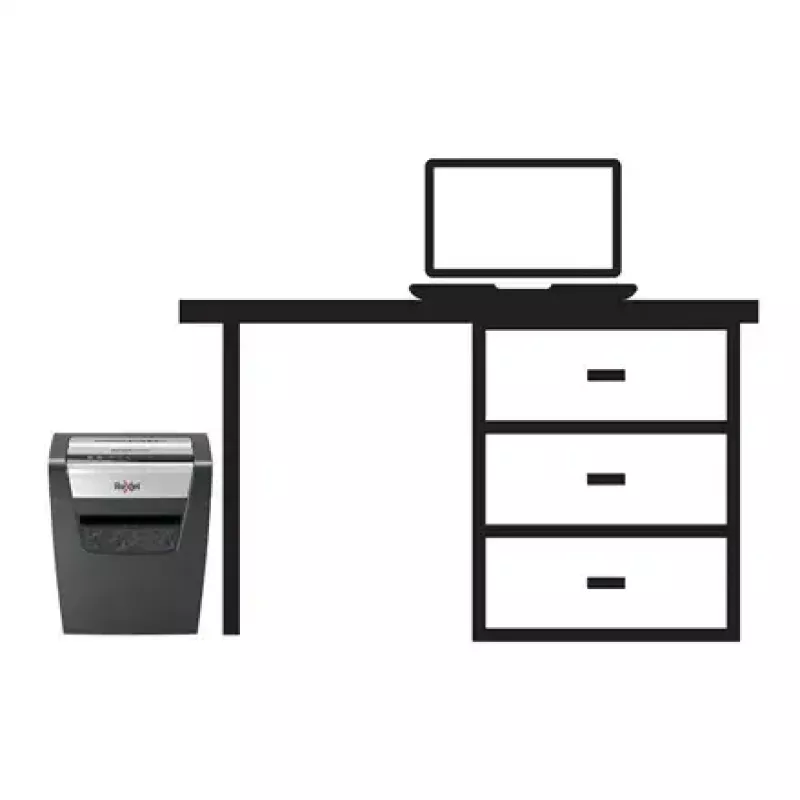 Paberihundi REXEL Momentum X312 — osakeste lõikus P-3, 12 lehte mahutavus, 23 l korv, 5 x 42 mm