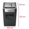 Paberipurustaja REXEL Momentum X312-SL — osaklõige 5 x 42 mm, mahutab 12 lehte, 23 L korv, nuppjuhtimine