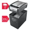 Paberipurustaja REXEL Momentum X312-SL — osaklõige 5 x 42 mm, mahutab 12 lehte, 23 L korv, nuppjuhtimine
