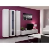 Vitriinkapp Cama Meble VIGO 180 seinale paigaldatav klaasvitriin 1800×400×300 mm valge/valge läige