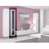 Vitriinkapp Cama Meble VIGO 180 seinale paigaldatav klaasvitriin 1800×400×300 mm valge/valge läige
