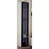 Vitriinkapp cama meble VIGO 180 seinale kinnitatav klaasvitriin 1800×400×300 mm valge/must läige