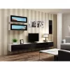Vitriinkapp cama meble VIGO 90 — seinale paigaldatav klaaskapp 90×350×320 mm valge/must läige