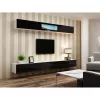 Vitriinkapp cama meble VIGO 90 — seinale paigaldatav klaaskapp 90×350×320 mm valge/must läige