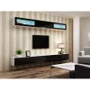 Vitriinkapp cama meble VIGO 90 — seinale paigaldatav klaaskapp 90×350×320 mm valge/must läige