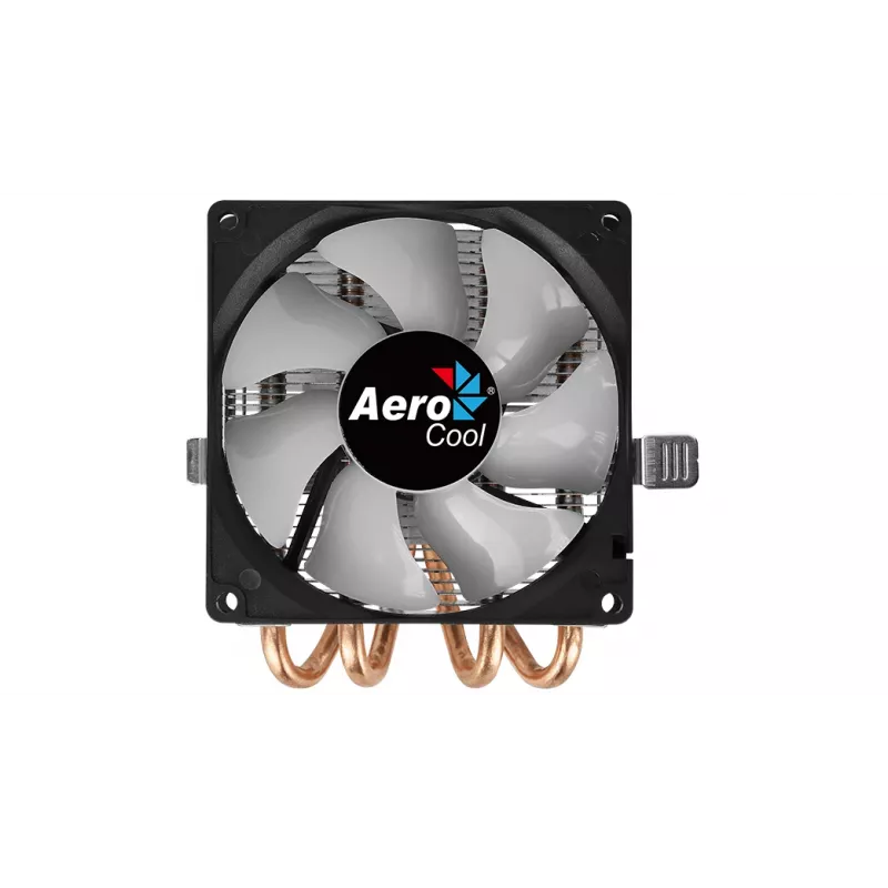 CPU jahuti AEROCOOL Air Frost 4 — 4 soojustoru, 90 mm ventilaator, TDP 125 W, alumiiniumribid, must
