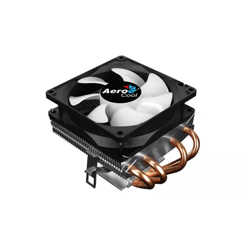CPU jahuti AEROCOOL Air Frost 4 — 4 soojustoru, 90 mm ventilaator, TDP 125 W, alumiiniumribid, must