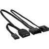 Aerocool DUO14 PC ventilaator 14cm ARGB LED kahekordne rõngas vibratsioonivastane 6 kontaktiga must