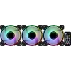 Aerocool MIRAGE12PRO Komplekt 3x Ventilaator PC 12cm ARGB 6 Pin Hub Vaikne Must
