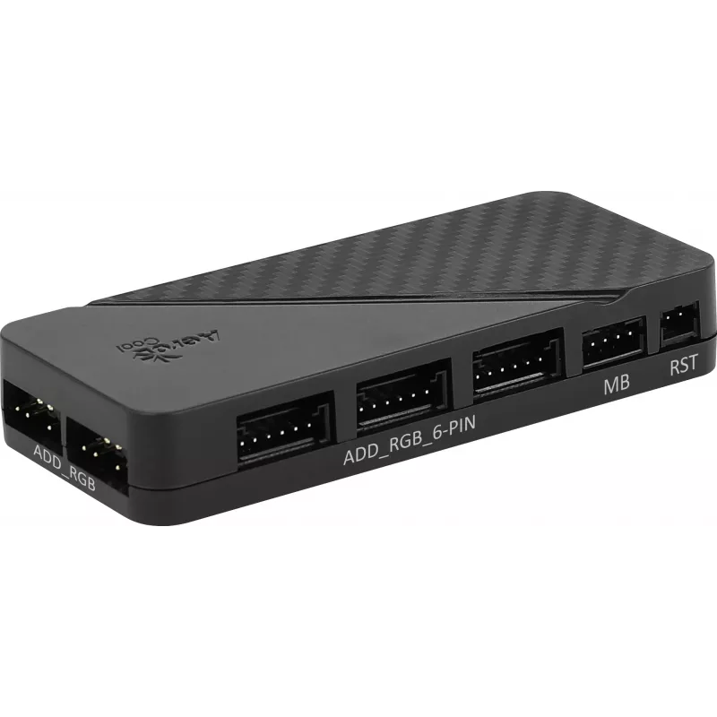 Aerocool MIRAGE12PRO Komplekt 3x Ventilaator PC 12cm ARGB 6 Pin Hub Vaikne Must