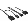 Aerocool MIRAGE12PRO Komplekt 3x Ventilaator PC 12cm ARGB 6 Pin Hub Vaikne Must