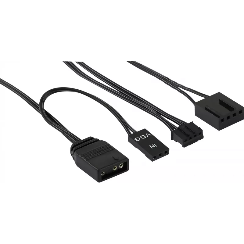 Aerocool MIRAGE12PRO Komplekt 3x Ventilaator PC 12cm ARGB 6 Pin Hub Vaikne Must