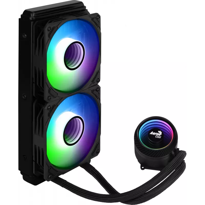 Aerocool MIRAGEL240 CPU Liquid Cooled 2x 12cm ARGB Fan TDP 400W Must