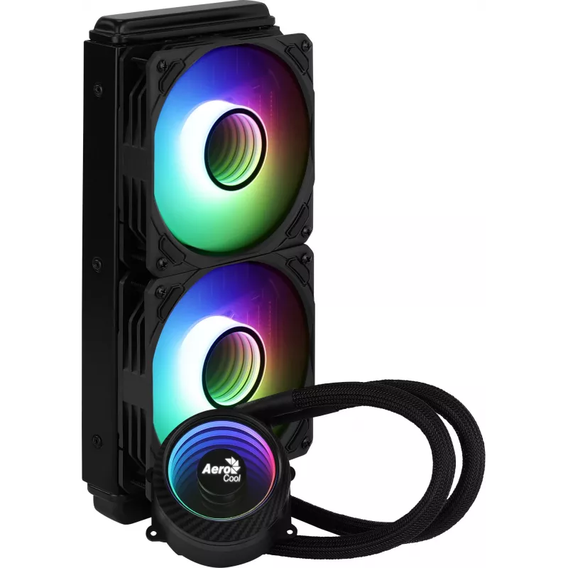 Aerocool MIRAGEL240 CPU Liquid Cooled 2x 12cm ARGB Fan TDP 400W Must