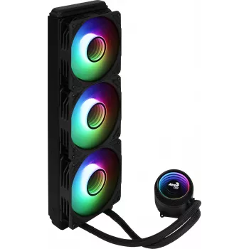 Aerocool MIRAGEL360 vedelikjahutusega protsessori jahuti 3x12cm ARGB ventilaator TDP 550W must