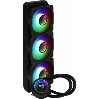 Aerocool MIRAGEL360 vedelikjahutusega protsessori jahuti 3x12cm ARGB ventilaator TDP 550W must