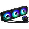 Aerocool MIRAGEL360 vedelikjahutusega protsessori jahuti 3x12cm ARGB ventilaator TDP 550W must