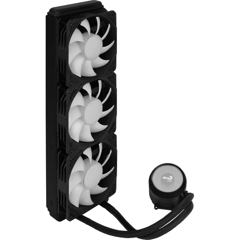 Aerocool MIRAGEL360 vedelikjahutusega protsessori jahuti 3x12cm ARGB ventilaator TDP 550W must