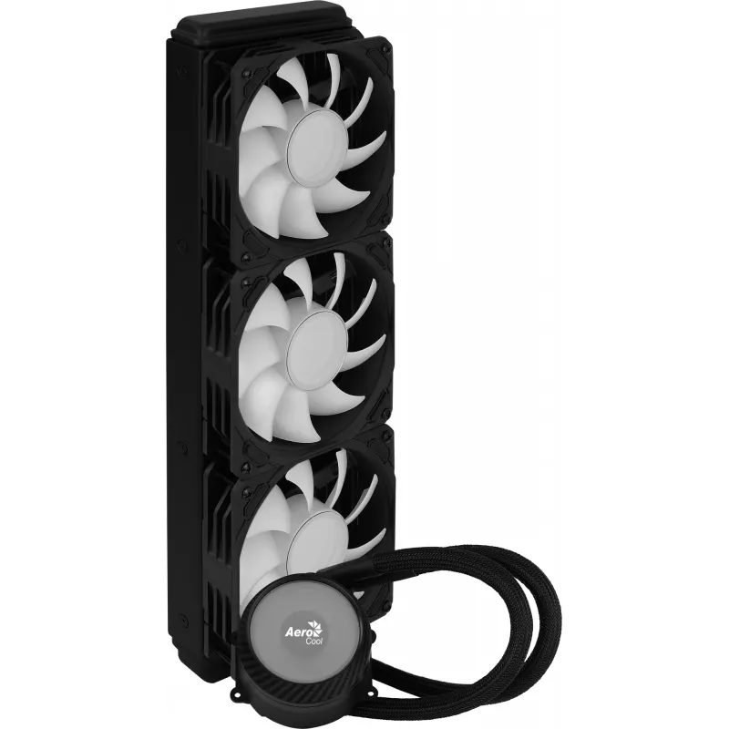 Aerocool MIRAGEL360 vedelikjahutusega protsessori jahuti 3x12cm ARGB ventilaator TDP 550W must