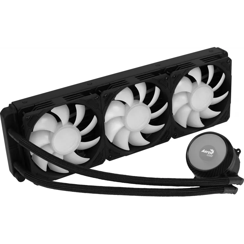 Aerocool MIRAGEL360 vedelikjahutusega protsessori jahuti 3x12cm ARGB ventilaator TDP 550W must