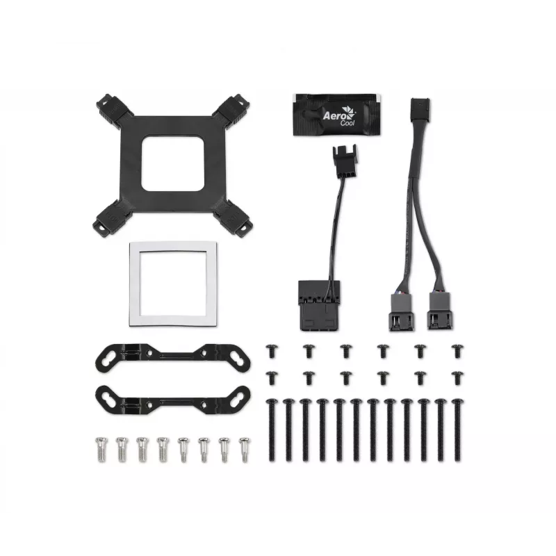 Aerocool MIRAGEL360 vedelikjahutusega protsessori jahuti 3x12cm ARGB ventilaator TDP 550W must