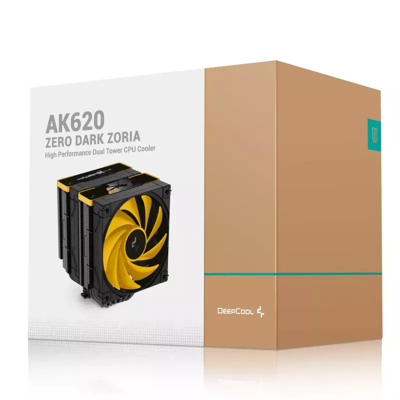 Õhkjahuti DeepCool AK620 Zero Dark Zoria 12 cm Must Kollane