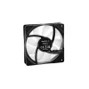 120 mm korpuse ventilaator DeepCool RF120 — valge/must, 120×25 mm, 4 kontaktiga PWM, RGB LED, hüdrodünaamiline laager