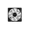 120 mm korpuse ventilaator DeepCool RF120 — valge/must, 120×25 mm, 4 kontaktiga PWM, RGB LED, hüdrodünaamiline laager