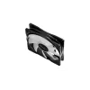 120 mm korpuse ventilaator DeepCool RF120 — valge/must, 120×25 mm, 4 kontaktiga PWM, RGB LED, hüdrodünaamiline laager