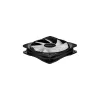 120 mm korpuse ventilaator DeepCool RF120 — valge/must, 120×25 mm, 4 kontaktiga PWM, RGB LED, hüdrodünaamiline laager