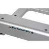 Sülearvuti jahutusalus IBOX NC06 kuni 17,3-tollistele – alumiinium, reguleeritav kõrgus, 4 USB-porti, vaiksed ventilaatorid