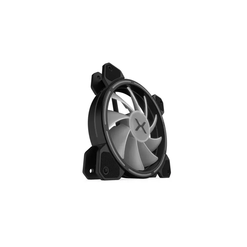 Korpuse ventilaator KRUX KRX0067 120mm ARGB LUNAR 120, 1200 p/min, hüdrauliline laager, 12 V, 5 V LED, 3-kontaktiline pistik, vibratsioonivastane