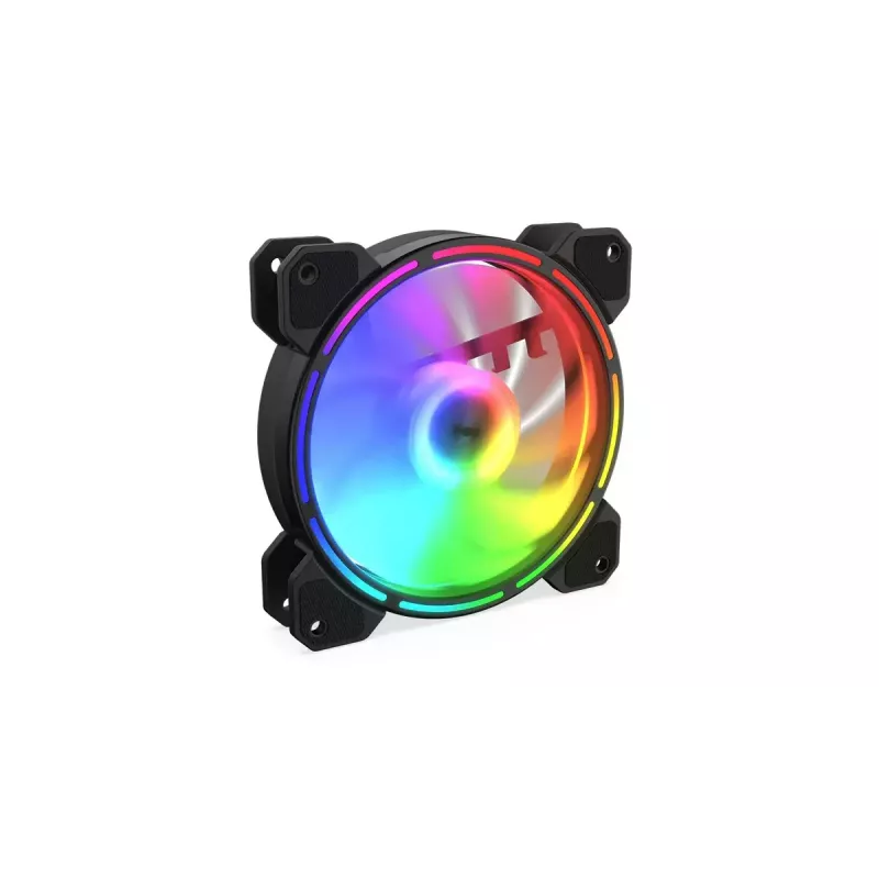 Korpuse ventilaator KRUX KRX0067 120mm ARGB LUNAR 120, 1200 p/min, hüdrauliline laager, 12 V, 5 V LED, 3-kontaktiline pistik, vibratsioonivastane