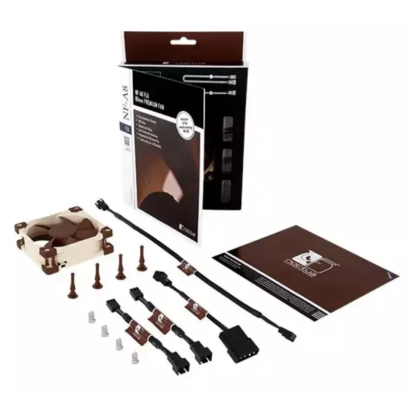 Korpusventilaator Noctua NF-A8 FLX 80 mm, 12 V, 2000 RPM, 50.4 m³/h, 0.84 W, 25 mm kõrgus