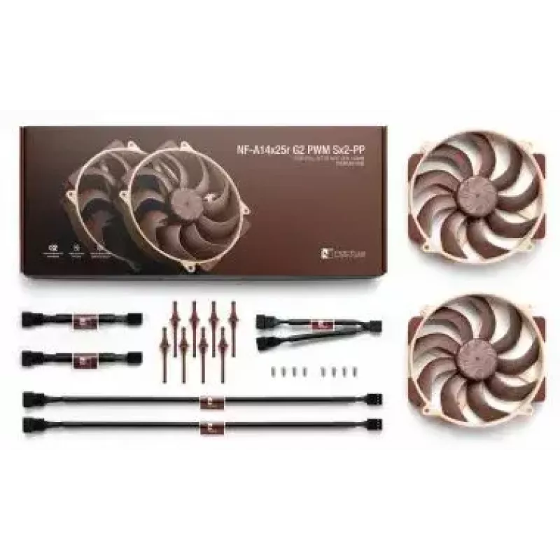 14 cm arvutiventilaator Noctua NF-A14X25R G2 PWM, 140 x 25 mm, 12 V, 1500 p/min, 155,6 m³/h, 2,56 mmH2O