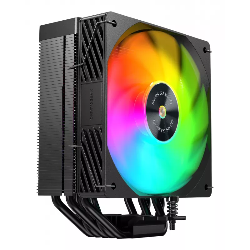 Mars Gaming MCPUX5ARGB arvutijahutussüsteem Protsessori õhkjahuti 12 cm Must 1 tk