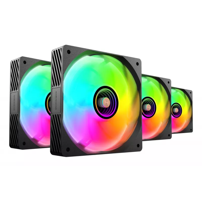 Mars Gaming MFSI4KIT arvuti jahutussüsteem Arvutikorpuse ventilaator 12 cm Must